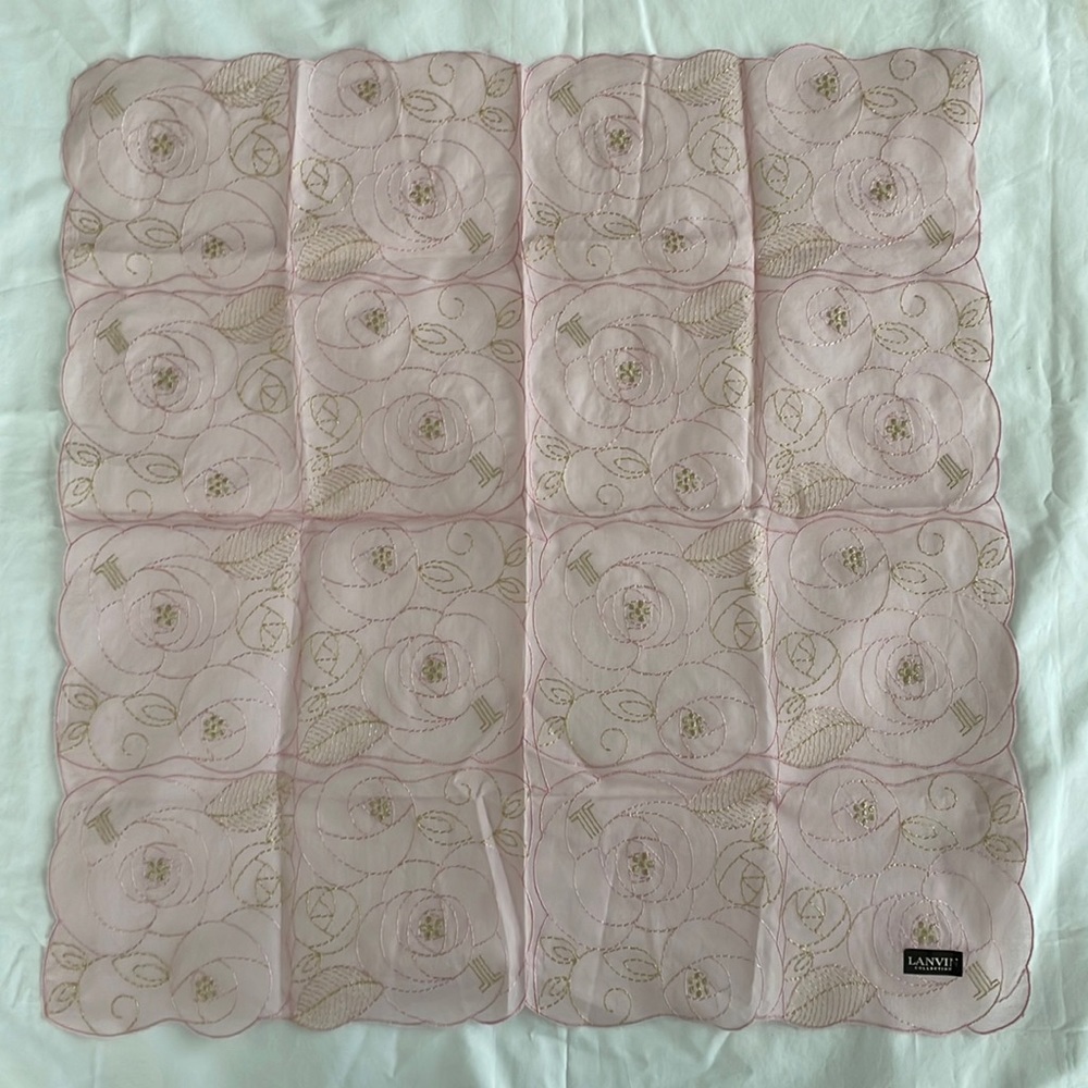 Pink Lanvin handkerchief